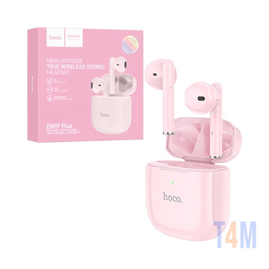 Hoco True Wireless Earbuds EW19 Plus Delighted Bluetooth V5.3 Sierra Pink